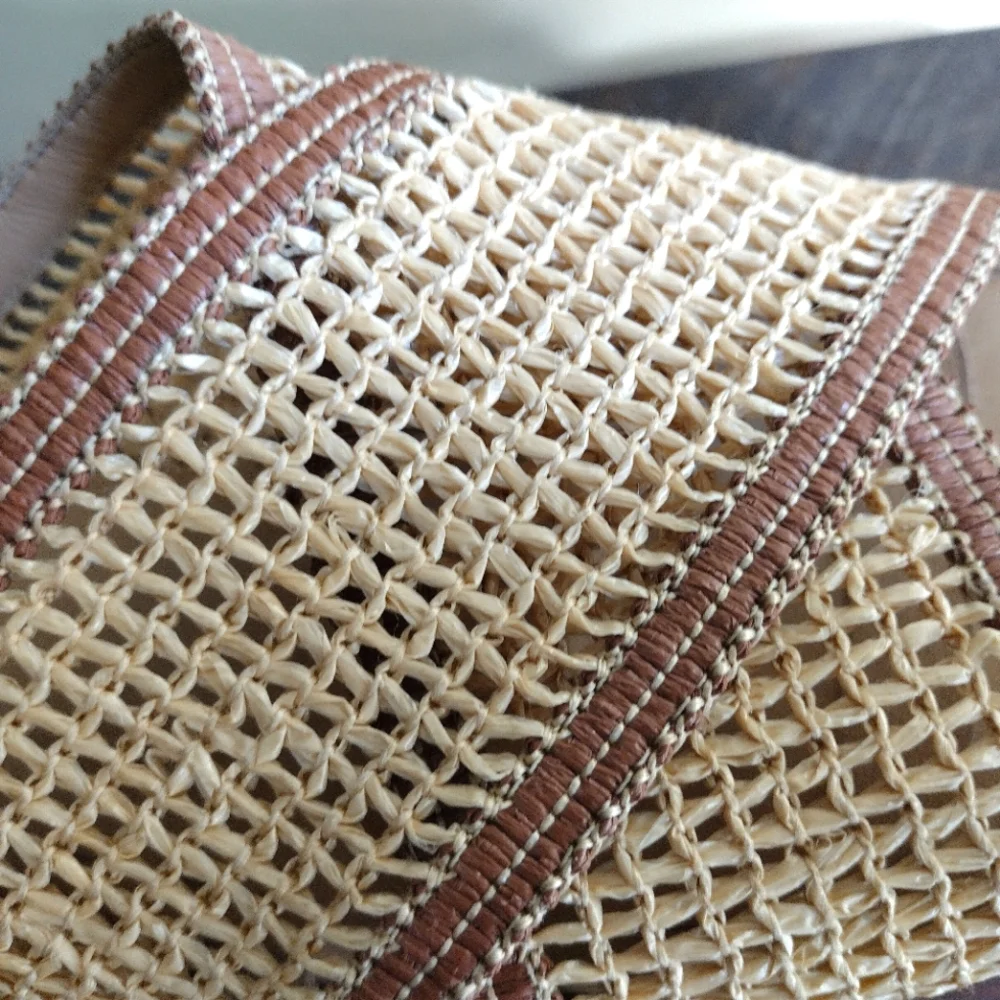 Kaanas Formentera Open Weave Platform Sandals Size 9 - Picture 5 of 7